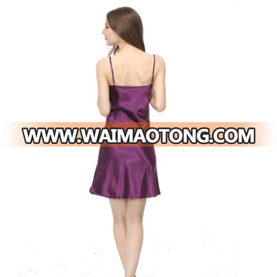 Wholesale silky satin slip plain colors