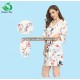 wholesales women high quality kimono rayon cotton floral robe